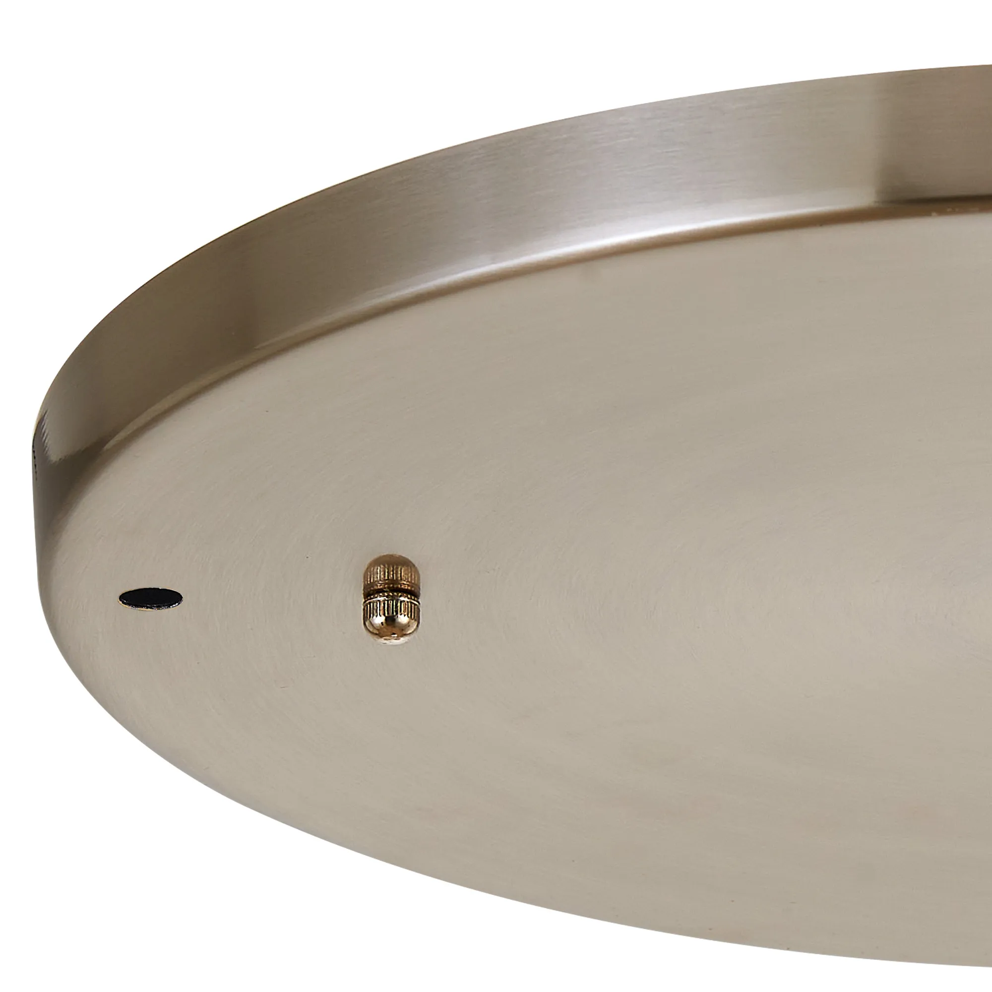 Hayes 5 Hole 40cm Round Ceiling Plate Satin Nickel D0830SN  Deco Hayes Nickel